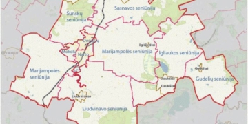 Marijampolės savivaldybės gyvenamosios vietovos suskirstytos į seniūnaitijas