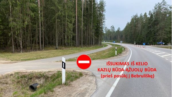 Bluokuojamas patekimas į Kazlų Rūdą