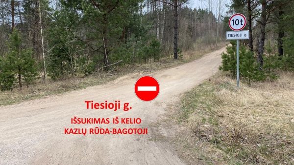 Bluokuojamas patekimas į Kazlų Rūdą