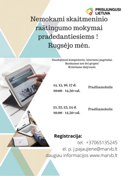 nemokamas skaitmeninio raštingumo renginys
