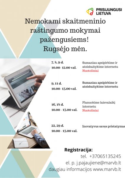 nemokamas skaitmeninio raštingumo renginys