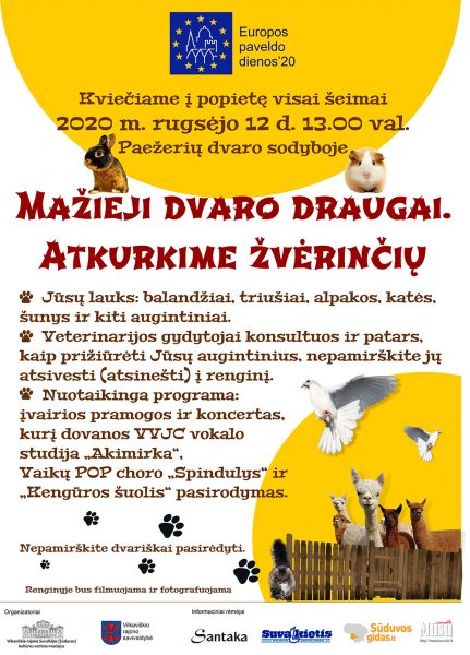 Paežerių dvaras žvėrinčius renginys Vilkaviškis