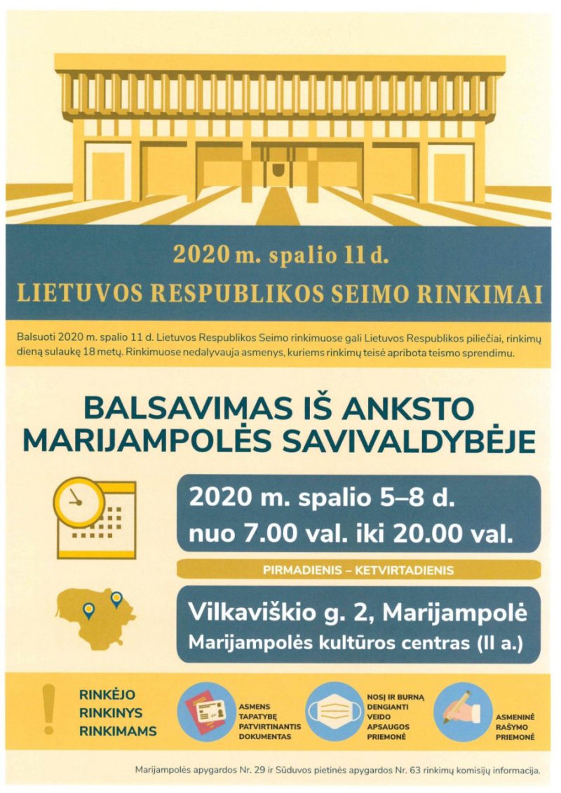 Balsavimas iš anskto Marijampolė
