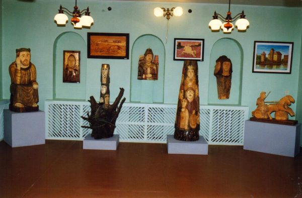 R. Stepulaičio ekspozicija Zanavykų krašto muziejuje, 1993 m. | Zanavykų muziejaus archyvas.
