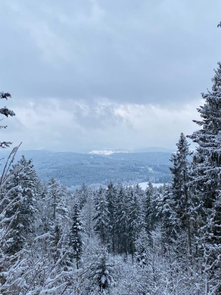Bavarijos Alpes užklojo sniegas