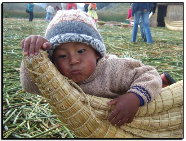 Peru-Bolivija, Titikakos ežero Uros salelių gyventojai