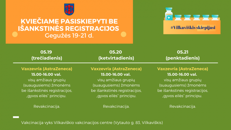 Vakcinacija Vilkaviškis