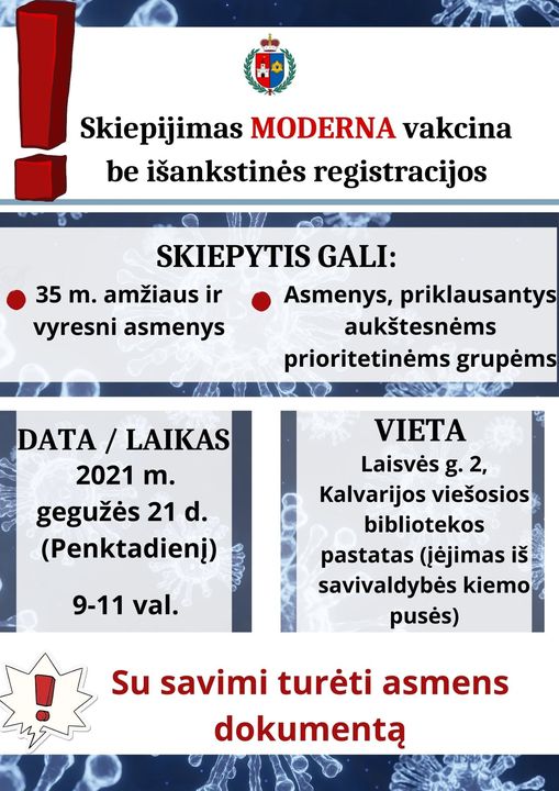 kalvarija skiepai