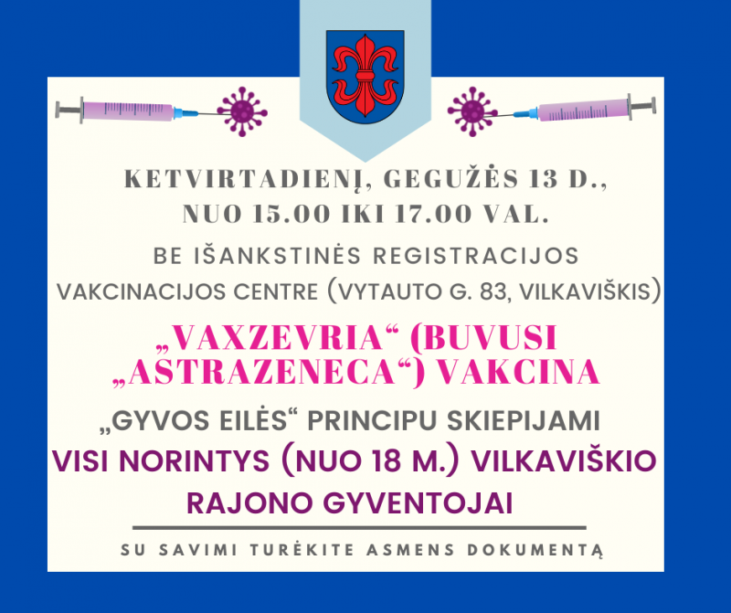 vakcinacija vilkaviškis