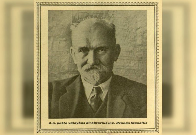 1936 m. inž. pašto valdybos viršininkas Stanaitis