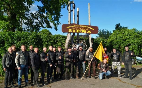 Marijampolės baikerių klubas siena
