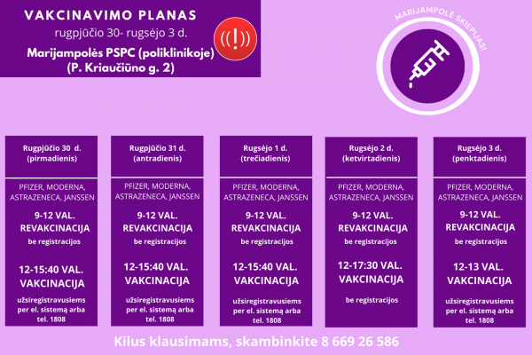 Vakcinavimo planas