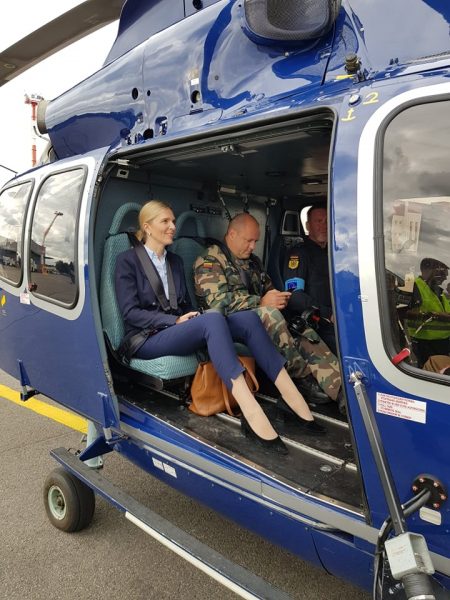 Vokietijos pagalba Lietuvai – sraigtasparnis pasieniečiams patruliuoti
