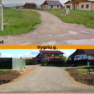 Rekonstruotos gatvės