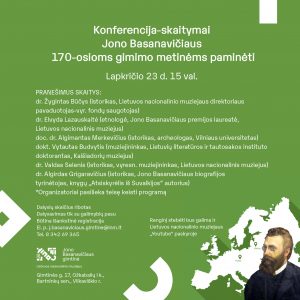 Kartu minėkime 170-ąsias Jono Basanavičiaus gimimo metines!