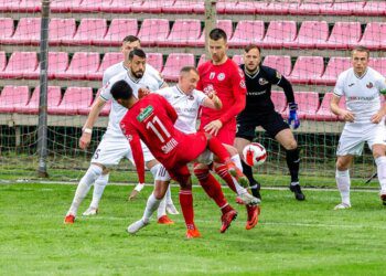 Olivier Rommens kovoja su FK Panevėžio žaidėjais