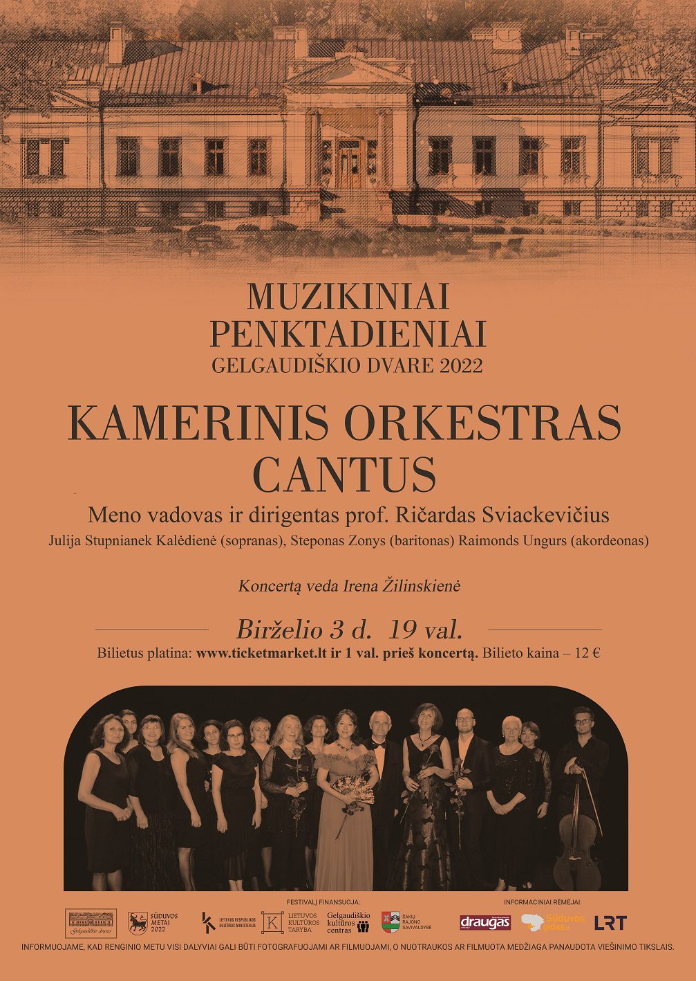 Kamerinio orkestro ,,Cantus" koncertas Gelgaudiškio dvare