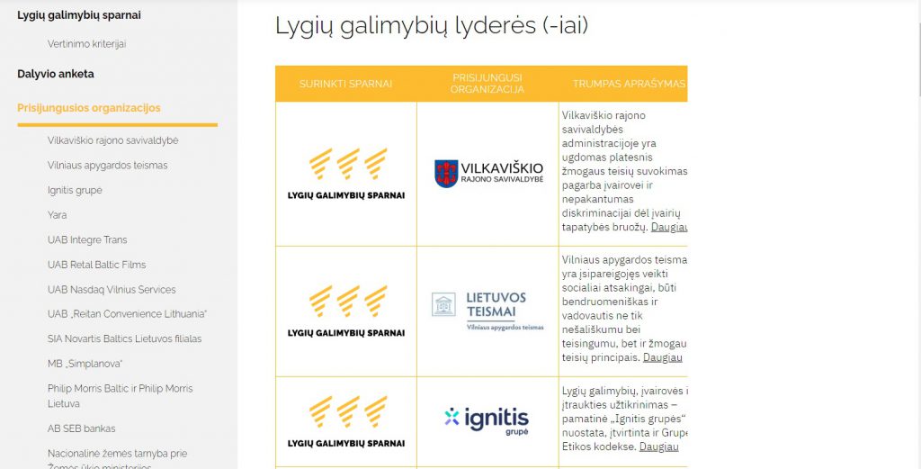 Lygių galimybių lyderės