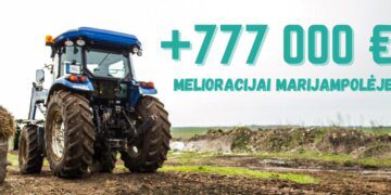 Melioracijai skiriami pinigai