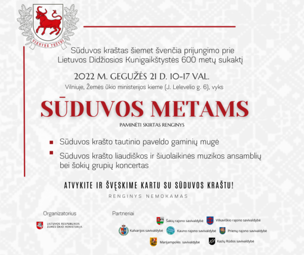 Sūduvos metų renginys Vilniuje
