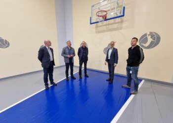 Atnaujinta Kidulių mokyklos sporto salė