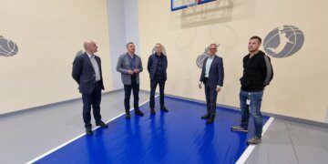 Atnaujinta Kidulių mokyklos sporto salė