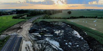 Geležinkelio bėgių remontas Jungėnuose