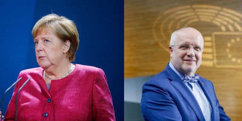 Olekas ir Merkel