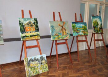 Pristatyti Sūduvos krašto dailininkų, plenero Sūduvos krašto spalvos metu, kurti kūriniai