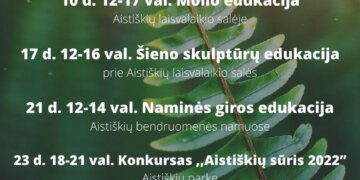 Šieno skulptūrų edukacija