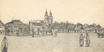 Vilkaviškio centrinė aikštė pirmojo pasaulinio karo metu