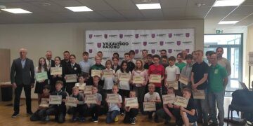 Vilkaviškyje pagerbti geriausi sportininkai