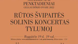 Rūtos Švipaitės solinis koncertas „Tylumoj“