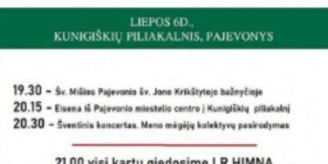 Liepos 6-oji Kunigiškių piliakalnyje