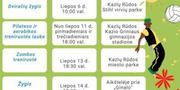Nemokama fizinė veikla Kazlų Rūdoje