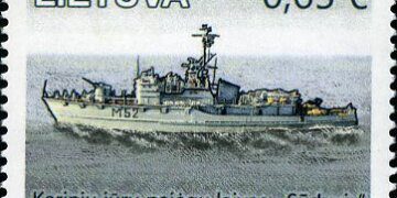 Pašto ženklas karo laivas Sūduvis