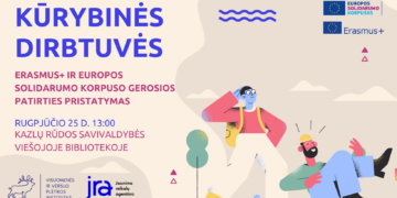 Kūrybinės dirbtuvės. Erasmus+ ir Europos solidarumo korpuso gerosios patirties pristatymas