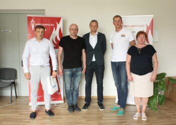 Marijampolės sporto centre lankėsi Lietuvos plaukimo federacijos vadovai