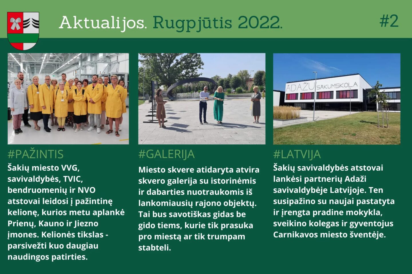 Rugpjūčio mėnesio aktualijos