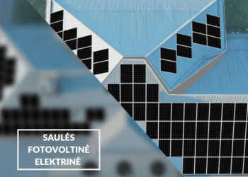 Saulės elektrinė ant Kazlų Rūdos savivaldybės administracijos pastato