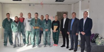 Pasveikinti statybų sektoriaus darbuotojai