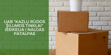 Išsikraustymas į naujas patalpas