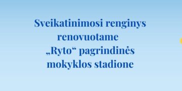 Sveikatinimosi renginys
