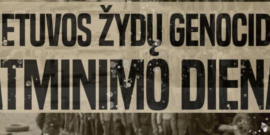 Kviečiame  dalyvauti Lietuvos žydų genocido aukų atminimo dienos renginiuose