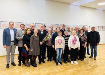 Edgaro Lajaus piešta Marijampolė puikuojasi parodoje