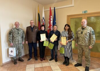 Lietuvos kariuomenės atstovų susitikimas su Kalvarijos savivaldybės administracijos atstovais