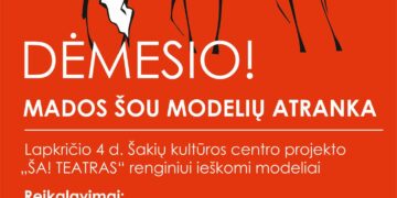 Mados šou modelių atranka Šakiuose