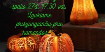 Moliūgų skaptavimo edukacija Višakio Rūdoje