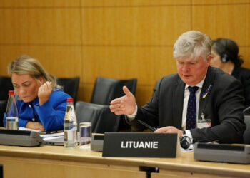 H.E Ms. Sandra Borch, Minister of Agriculture and Food, Norway and H.E. Mr. K_stutis Navickas, Minister for Agriculture, Lithuania.JPG