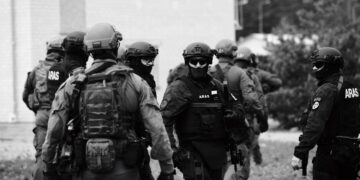 Aro pareigūnai pratybose